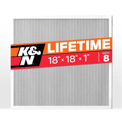 K&N HVC-8-11818 HVAC Filter; 18 x 18 x 1, MERV 8
