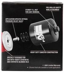 K&N KN-204-1 Oil Filter, PowerSports, Canster