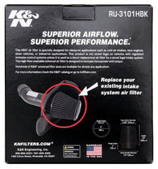 K&N RU-3101HBK Universal Clamp-On Air Filter