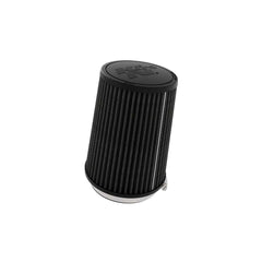 K&N Dryflow Universal Clamp-On Air Filter, 4 in. Flange, 5-3/8 in. Base, 4-1/2 in. Top, 7 in. Height RU-3116HBK
