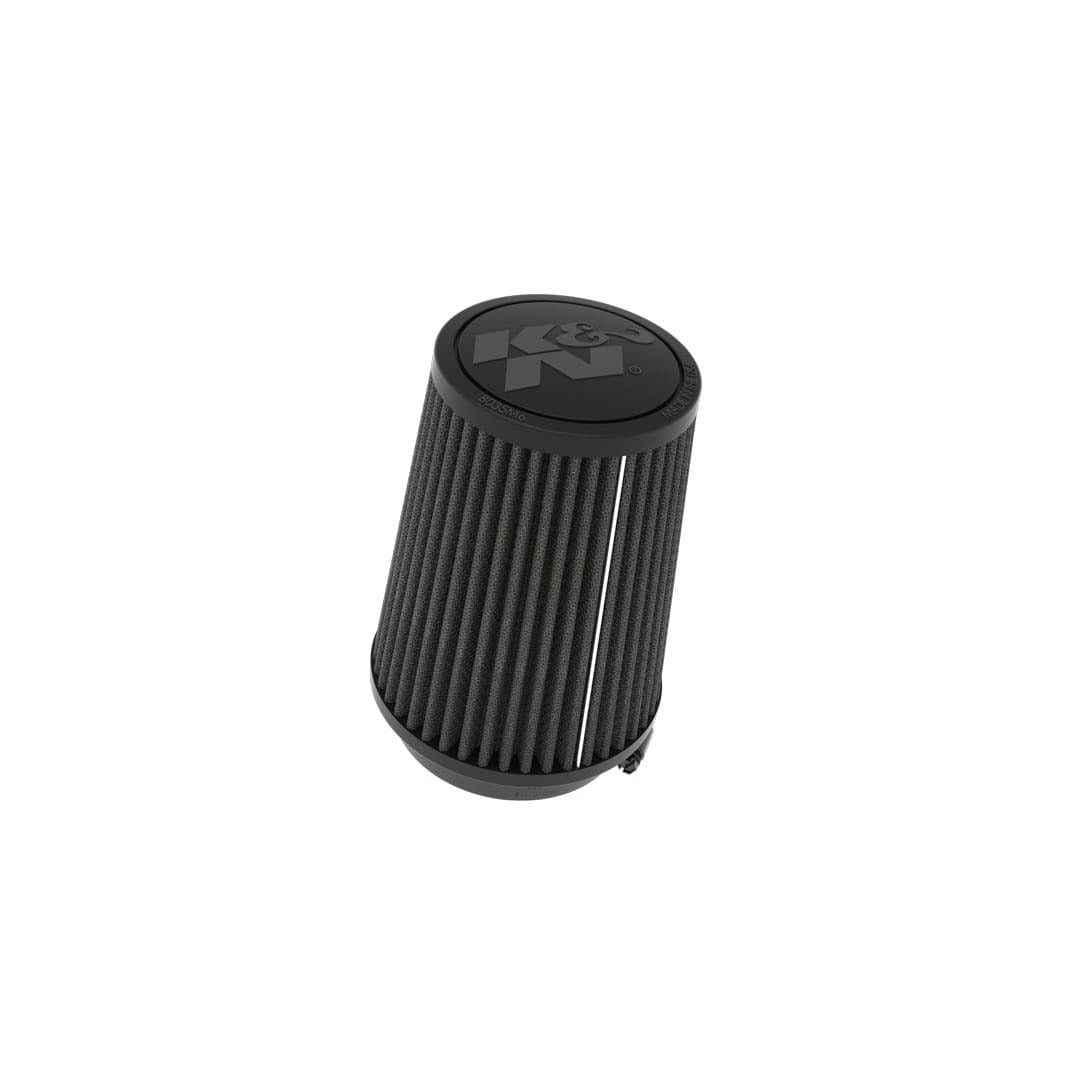 K&N Dryflow Universal Clamp-On Air Filter, 3 in. Flange, 4-1/2 in. Base, 3-1/2 in. Top, 5-3/4 in. Height RU-3121HBK