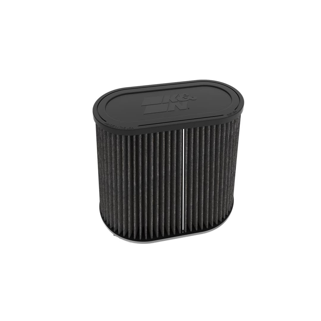 K&N Dryflow Universal Clamp-On Air Filter, 6 in. Base, 3-5/8 in. Top, 7-3/8 in. Height RU-3136HBK