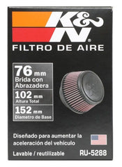 K&N RU-5288 Universal Clamp-On Air Filter