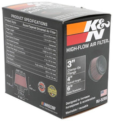 K&N RU-5288 Universal Clamp-On Air Filter