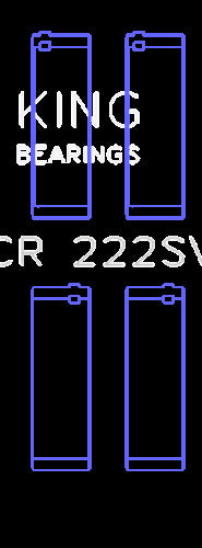 King Engine Bearings Inc CR 222SV0.25 CONNECTING ROD BEARING SET For BMW N55B30A SPUTTER REPLACEMENT