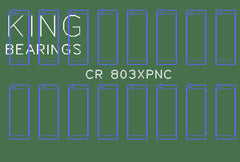 King Engine Bearings Inc CR 803XPNC 010 CONNECTING ROD BEARING SET For CHEVROLET SBC 265CI 283CI 327CI