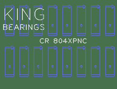 King Engine Bearings Inc CR 804XPNC CONNECTING ROD BEARING SET For FORD 260CI 289CI 302 5.0L WINDSOR