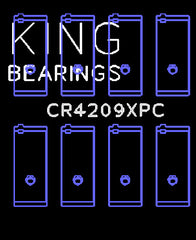 King Engine Bearings Inc CR4209XPC CONNECTING ROD BEARING SET For TOYOTA 3SGTE, 16V 2.0L