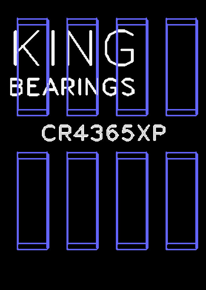 King Engine Bearings Inc CR4365XP STDX CONNECTING ROD BEARING SET For FORD ZETEC S/ECOBOOST1.6