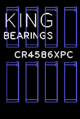 King Engine Bearings Inc CR4586XPC.026 CONNECTING ROD BEARING SET For MITSUBISHI 4B11T EVO X, 2007->