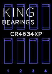 King Engine Bearings Inc CR4634XP0.25 CONNECTING ROD BEARING SET For HYUNDAI G4KF