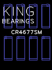King Engine Bearings Inc CR4677SM CONNECTING ROD BEARING SET For OPEL 1.6 TURBO A16LET A16NET Z16LET