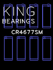King Engine Bearings Inc CR4677SM0.5 CONNECTING ROD BEARING SET For OPEL 1.6 TURBO A16LET A16NET Z16LET