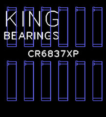 King Engine Bearings Inc CR6837XP CONNECTING ROD BEARING SET For HONDA J30, J35