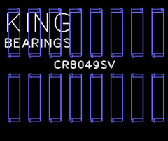 King Engine Bearings Inc CR8049SV CONNECTING ROD BEARING SET For BMW N62, N63, S63, N62N