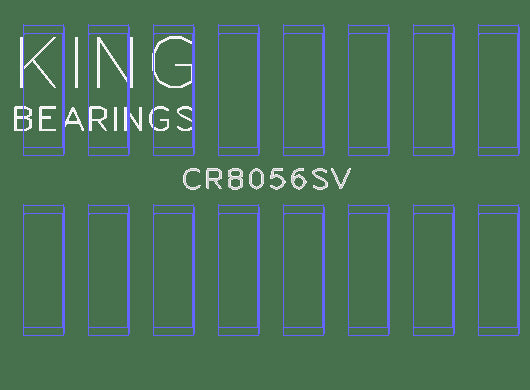 King Engine Bearings Inc CR8056SV CONNECTING ROD BEARING SET For FORD 6.7 POWER STROKE V8 DIESEL