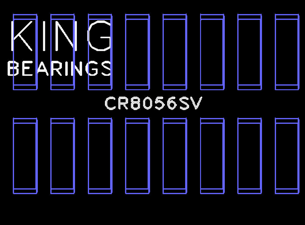 King Engine Bearings Inc CR8056SV0.25 CONNECTING ROD BEARING SET For FORD 6.7 POWER STROKE V8 DIESEL