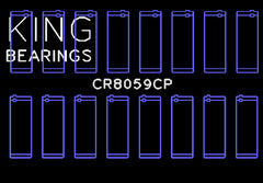 King Engine Bearings Inc CR8059CP CONNECTING ROD BEARING SET For GENERAL MOTORS DURAMAX DIESEL