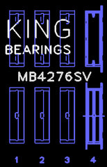 King Engine Bearings Inc MB4276SV MAIN BEARING SET For LANDROVER 2.7L TDV6 SPUTTER REPLACEMENT