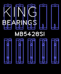 King Engine Bearings Inc MB5428SI MAIN BEARING SET For HONDA R18A1