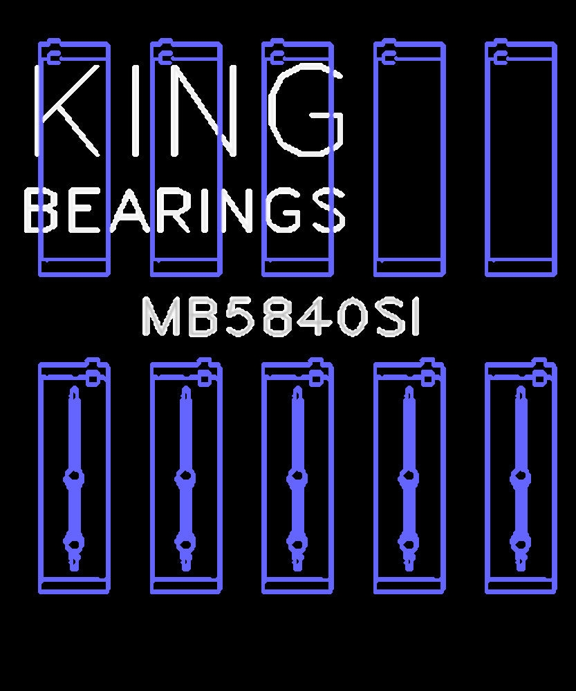 King Engine Bearings Inc MB5840SI0.25 MAIN BEARING SET For CHRYSLER/DODGE GEN III HEMI 5.7, 6.1, 6.4