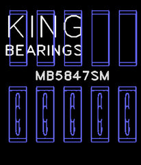 King Engine Bearings Inc MB5847SM MAIN BEARING SET For FORD 6.7 POWER STROKE V8 DIESEL OS +.040