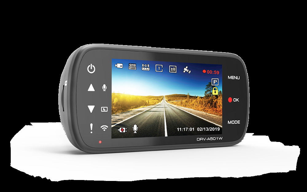 Kenwood DRV-A501WDP HD Front & Rear View DVR Dash Camera w/ 3" LCD Display