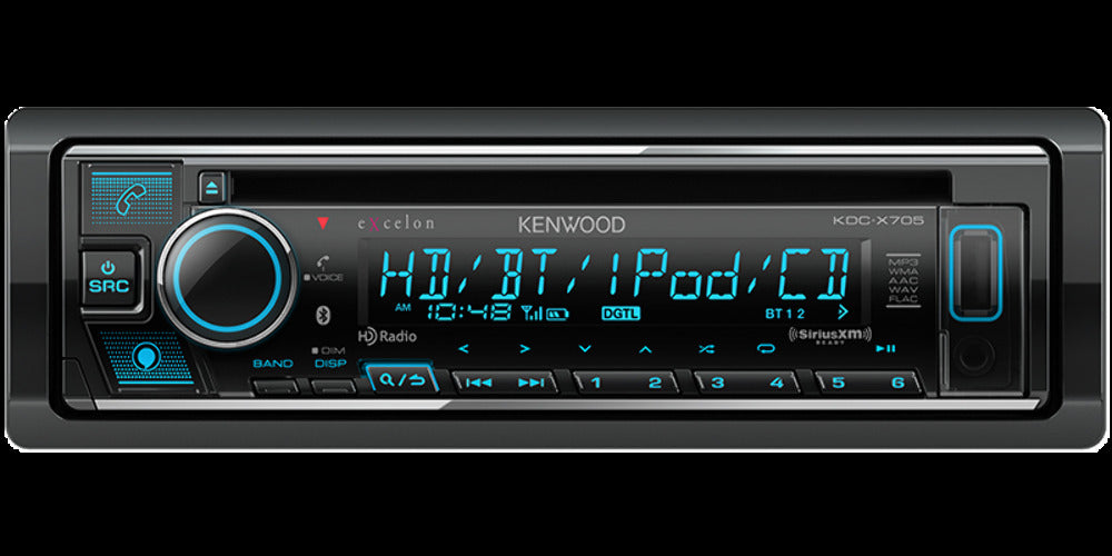 Kenwood Excelon KDC-X705 CD-Receiver with Bluetooth and HD Radio