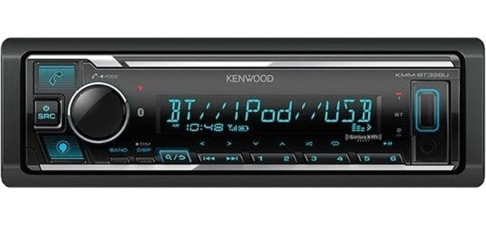 Kenwood KMM-BT328U Mechless Digital Media Receiver W.BT/USB/AUX/AMAZON ALEXA/Sirius XM Ready