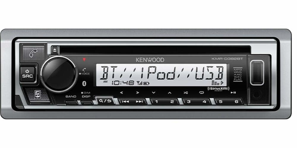 Kenwood KMR-D382BT MARINE CD-Receiver with Bluetooth & Conformal Coating