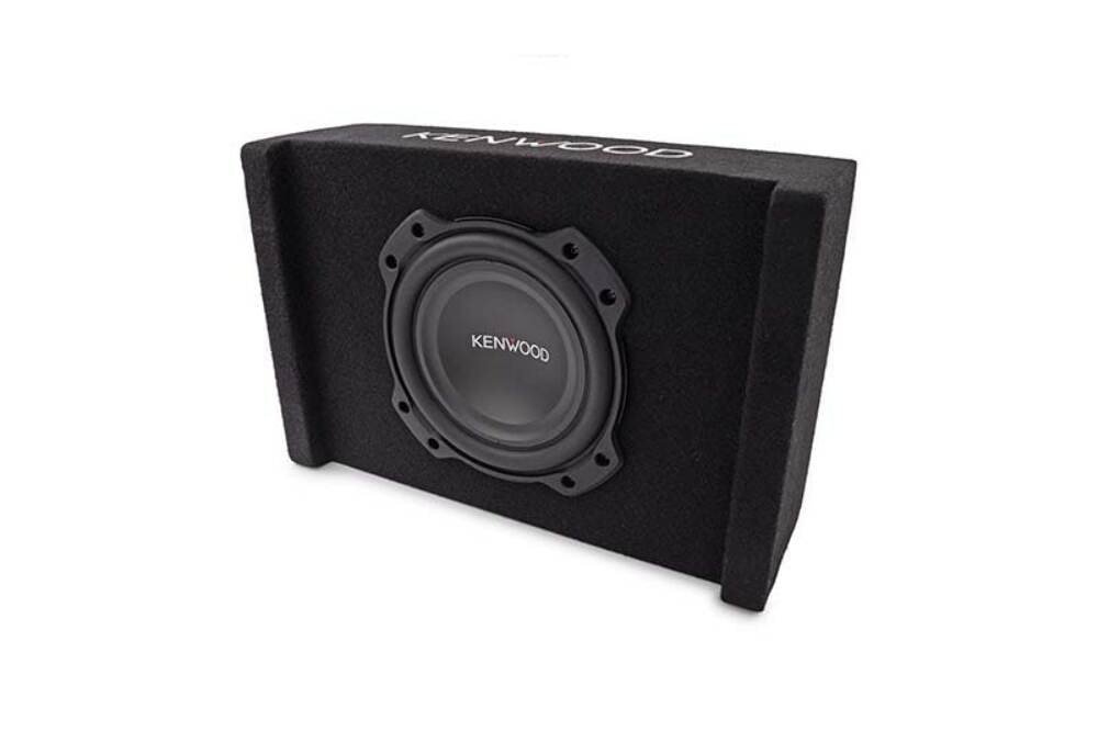 Kenwood P-W804B 8 Inch Oversized Car Audio Loaded Subwoofer in Ported Enclosure