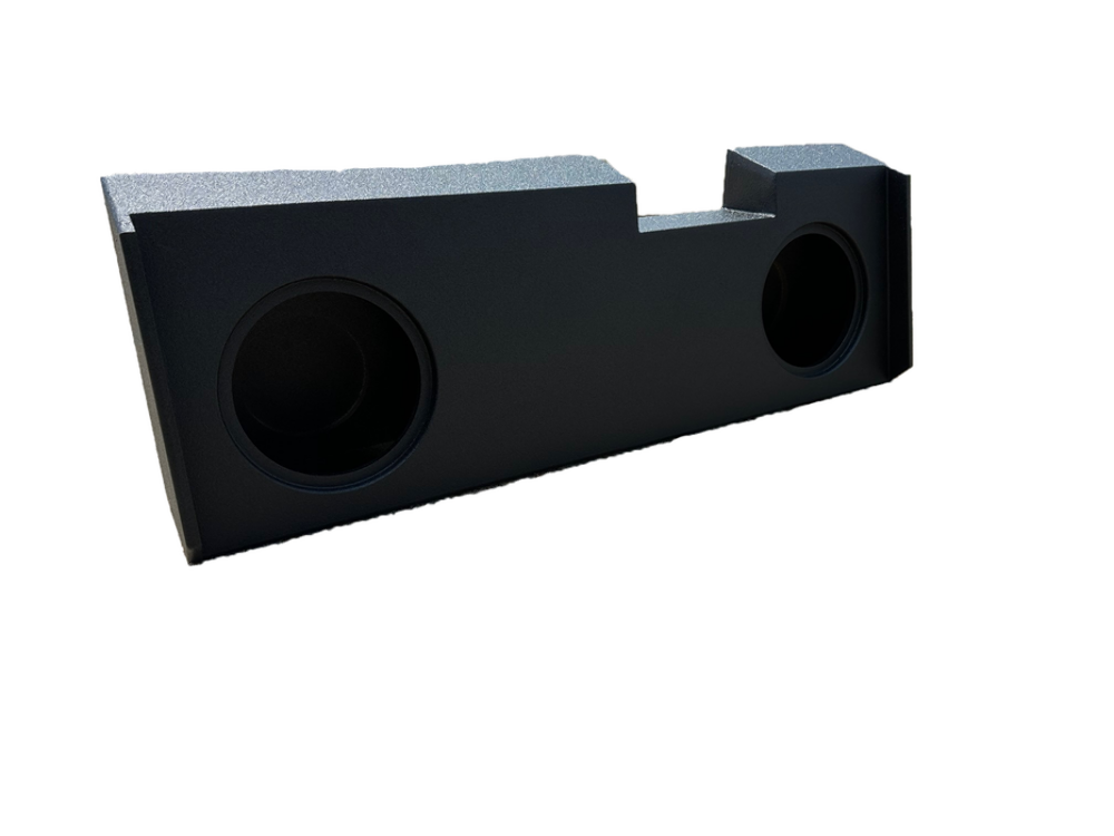 King Boxes 2019-2022 Chevy Silverado / GMC Sierra Crew Cab Dual 10 Inch Sprayed Subwoofer Enclosure AK-G19-10