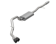 Kooks Custom Headers 28624110 OEM x 3in. Stainless Steel Catback Side Exit Exhaust. With Black Dual Tips.