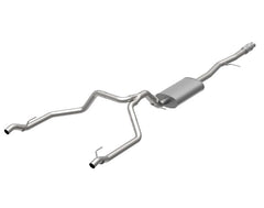 Kooks Custom Headers 28624150 OEM x 3in. Stainless Steel Catback Dual Rear Bumper ExitUses OEM In-Bumper Tips