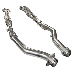 Kooks Custom Headers 3410H631 2in. x 3in. Stainless Steel Longtube Header w/GREEN Catted Connection Pipes(2 Bo