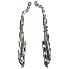 Kooks Custom Headers 3410H631 2in. x 3in. Stainless Steel Longtube Header w/GREEN Catted Connection Pipes(2 Bo