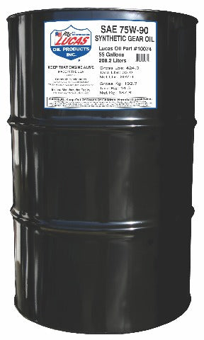 Lucas OIL Synthetic SAE 75W-90 Trans & Diff Lube 55 gal. Drum 20074