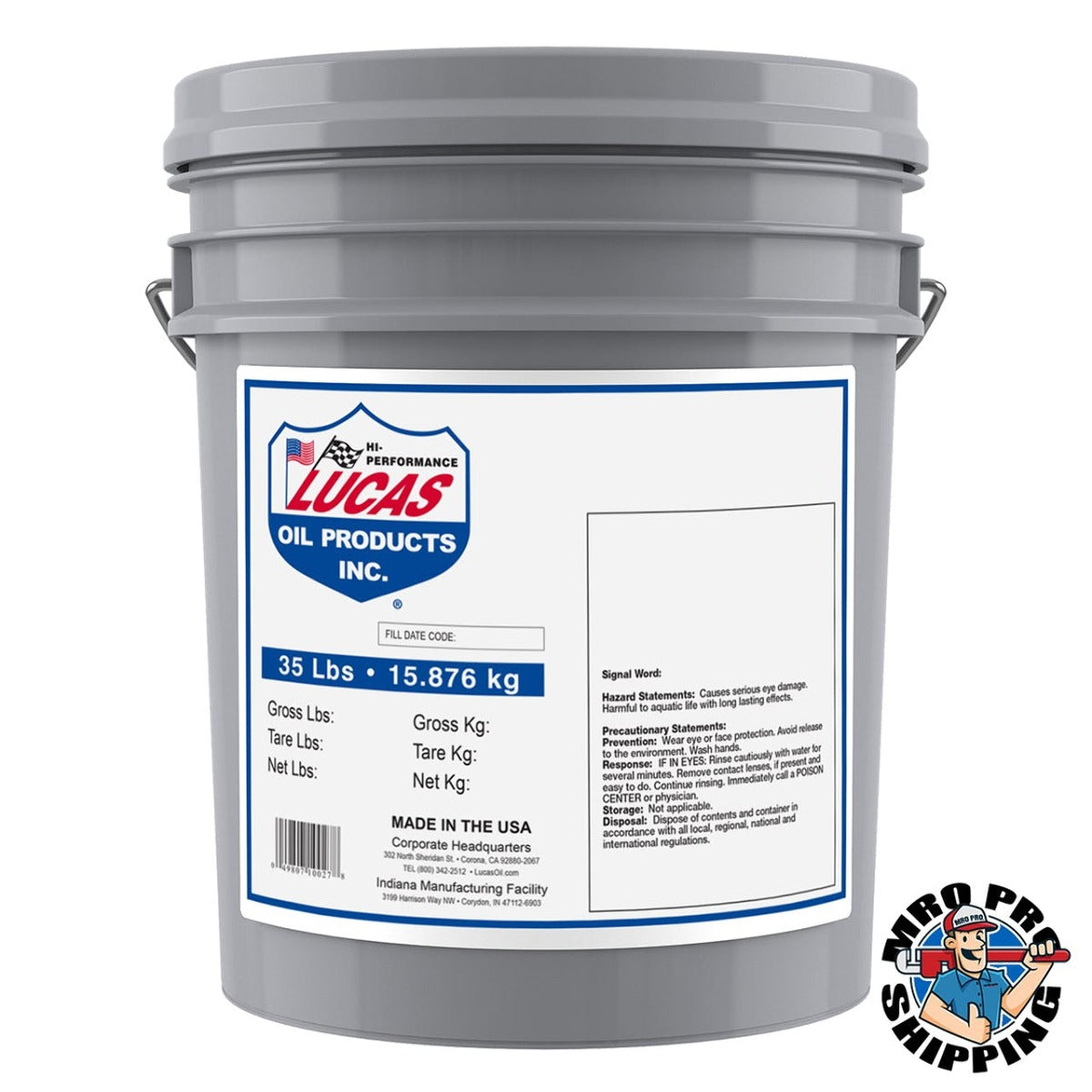 Lucas OIL R&O 46 (20wt.) Virgin Hydraulic Oil 10450