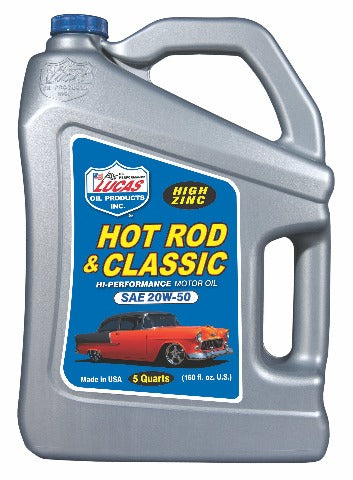 Lucas OIL Hot Rod & Classic Car HP Motor Oil SAE 20W-50 5qts. 20684