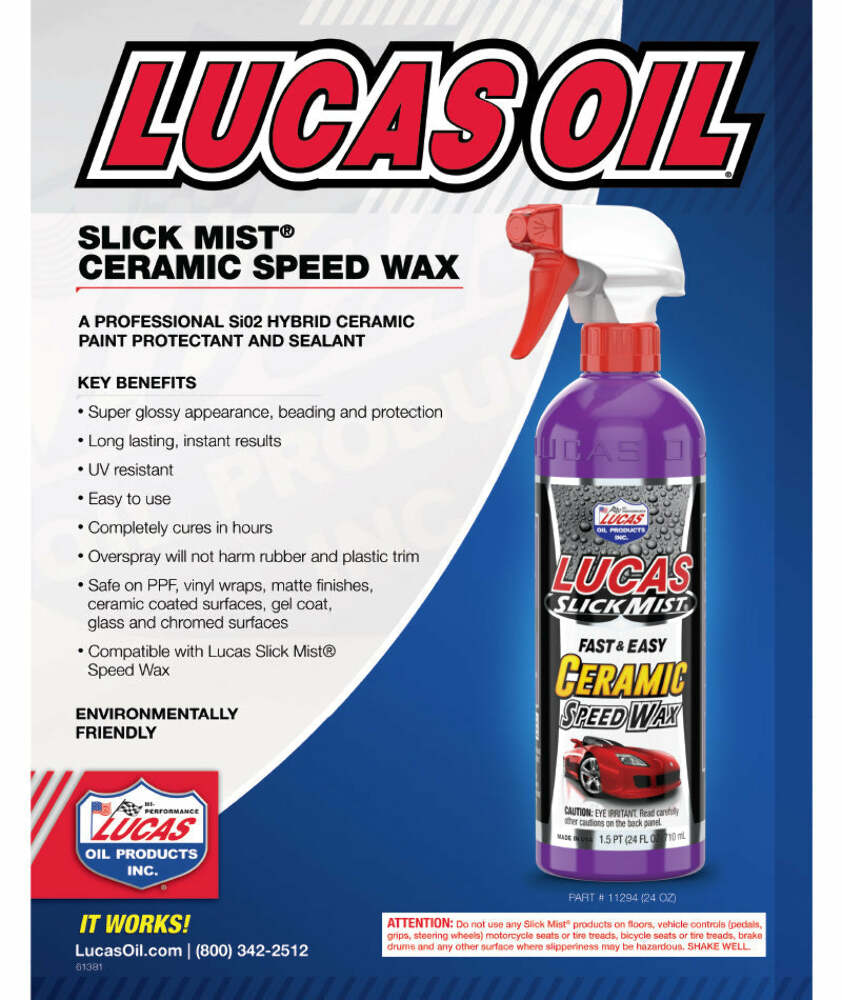 Lucas OIL SLICK MIST CERAMIC SPEED WAX 11294