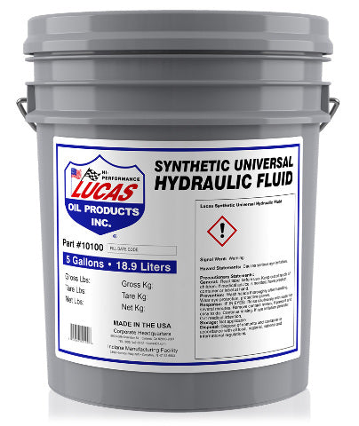 Lucas Oil Synthetic Universal Hydraulic Fluid 5Gal. Pail 20100