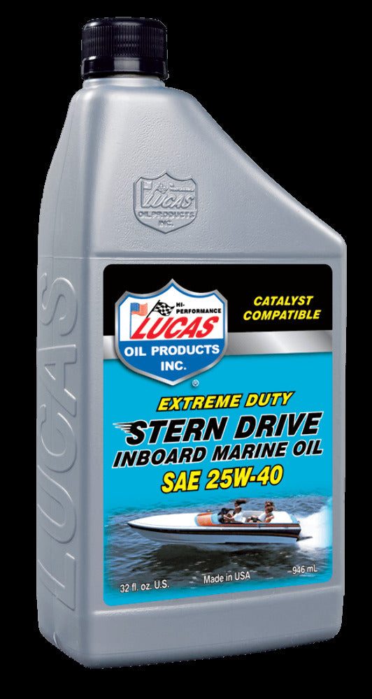 Lucas OIL Stern Drive Inboard Engine Oil SAE 25W-40 (1 QT) 20677