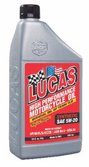 Lucas OIL Synthetic SAE 5W-20 Motorcycle Oil (1 QT) 20704