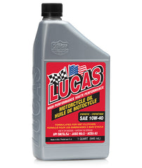 Lucas Oil Synthetic SAE 10W-40 Motorcycle Oil 1qt. 20793