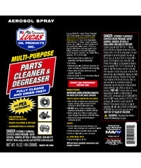 Lucas Oil Multi Purpose Parts Cleaner & Degreaser Aerosol 16oz. 21115