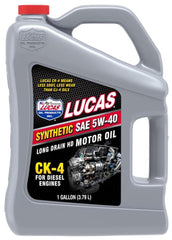 Lucas OIL SAE 5W-40 Synthetic Diesel Engine CK-4 Motor Oil 1-Gallon 21178