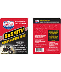 Lucas Oil Synthetic SxS Transmission Fluid 1qt. 21216