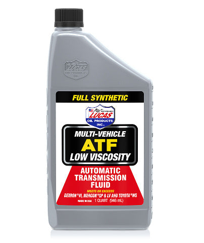 Lucas Oil Synthetic Low Viscosity Multi-Vehicle ATF 1qt. 21255