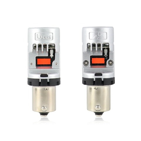 Lucas Lighting 1156 BA15S 16 LED CANBUS BULB (RED) M-1156R
