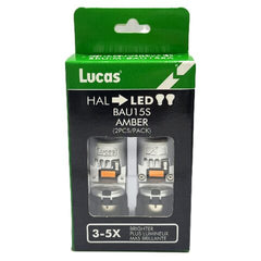 Lucas Lighting 1156 BAU15S 16 LED CANBUS BULB (WHITE) M-BAU15SW